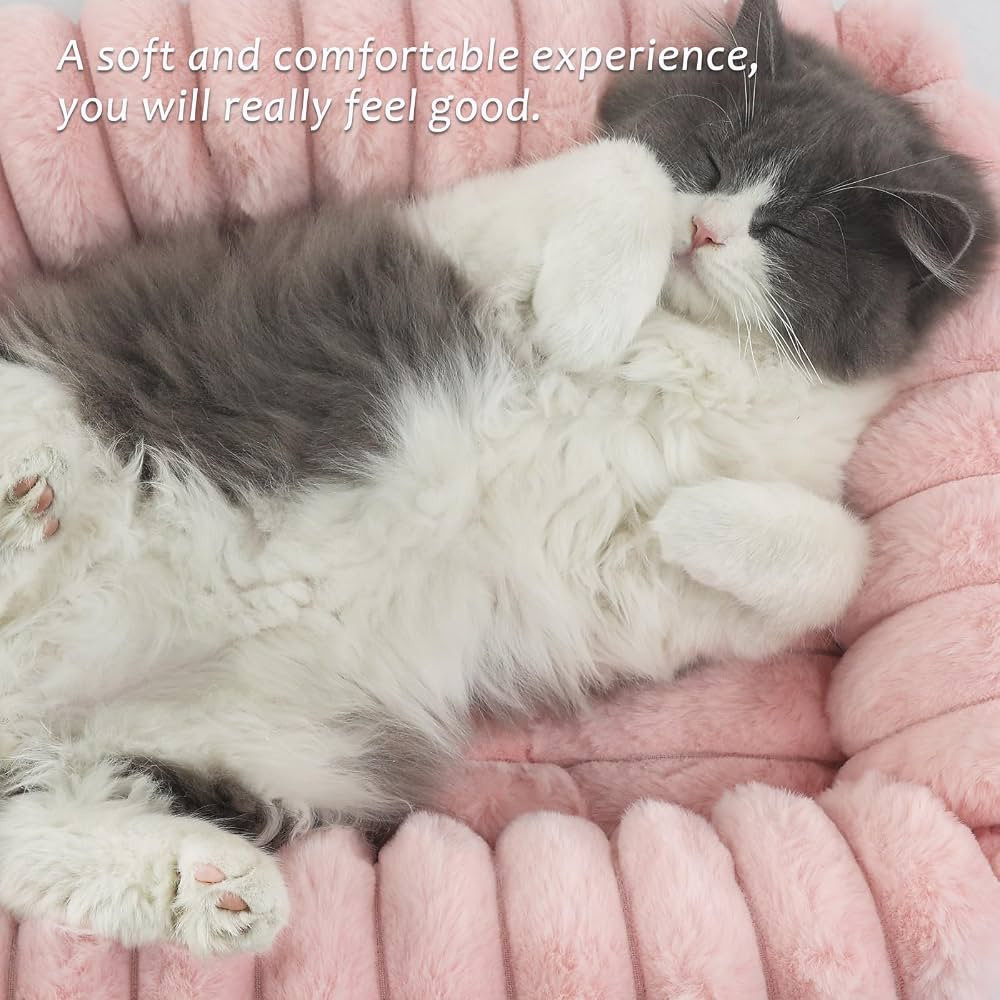 Extra Small Dog Bed with Sides for Tiny Pet Soft Calming Sleeping Warming Pink Puppy Beds for Sma... | Amazon (US)