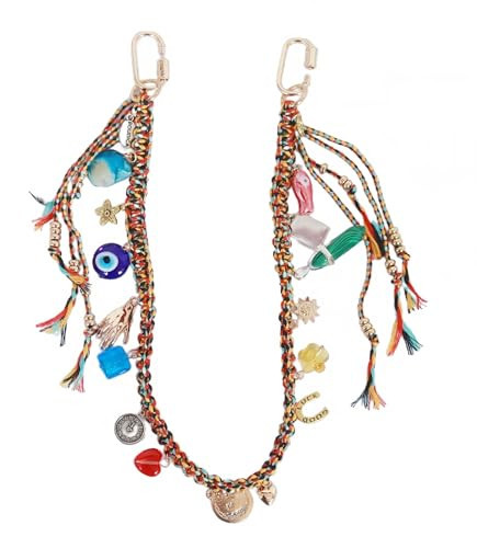 SYcoreland Boho Bag Charms for Handbags, Colorful Bohemian Braided Purse Chain Charms For Tote Backpack Crossbody Bag Keychain Jeans Accessories(SY-K004) | Amazon (US)