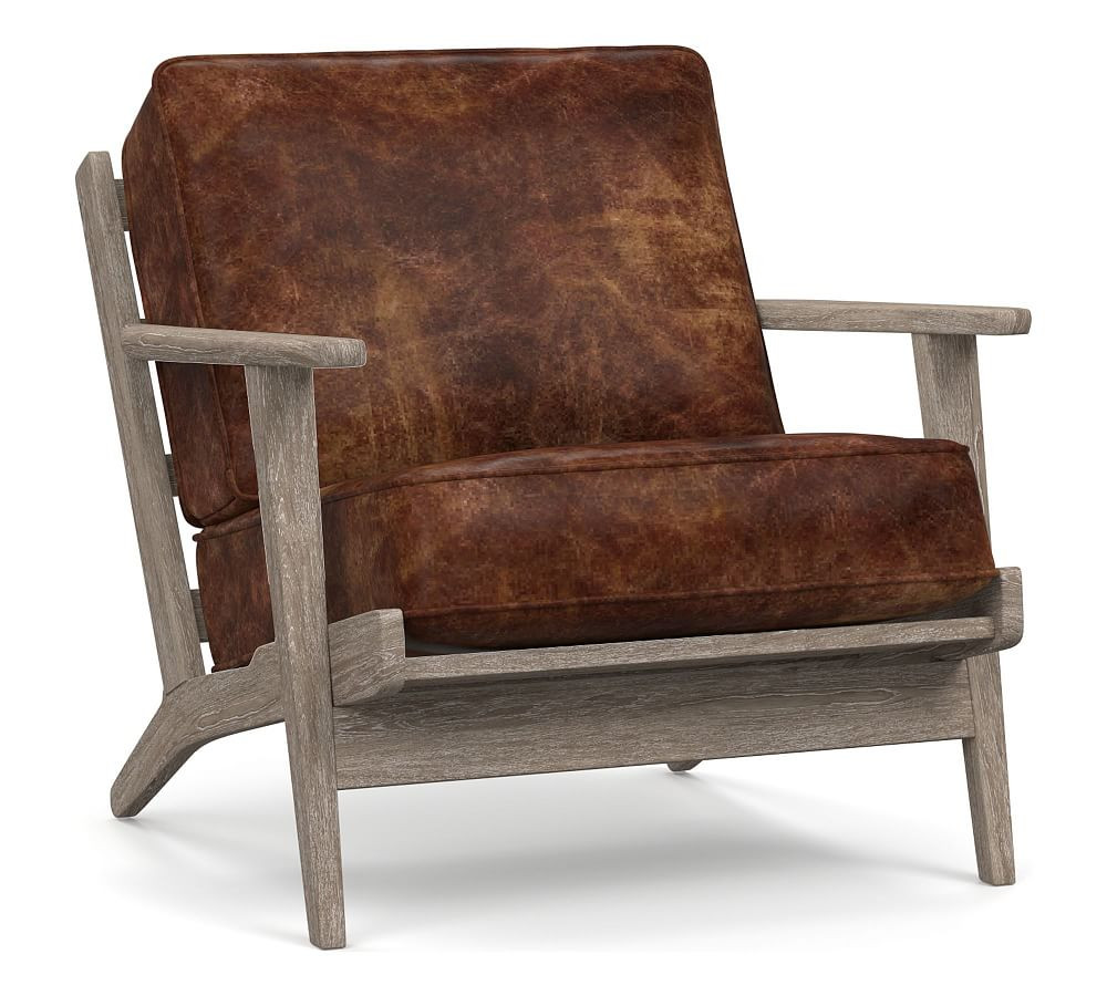 Raylan Leather Armchair | Pottery Barn (US)
