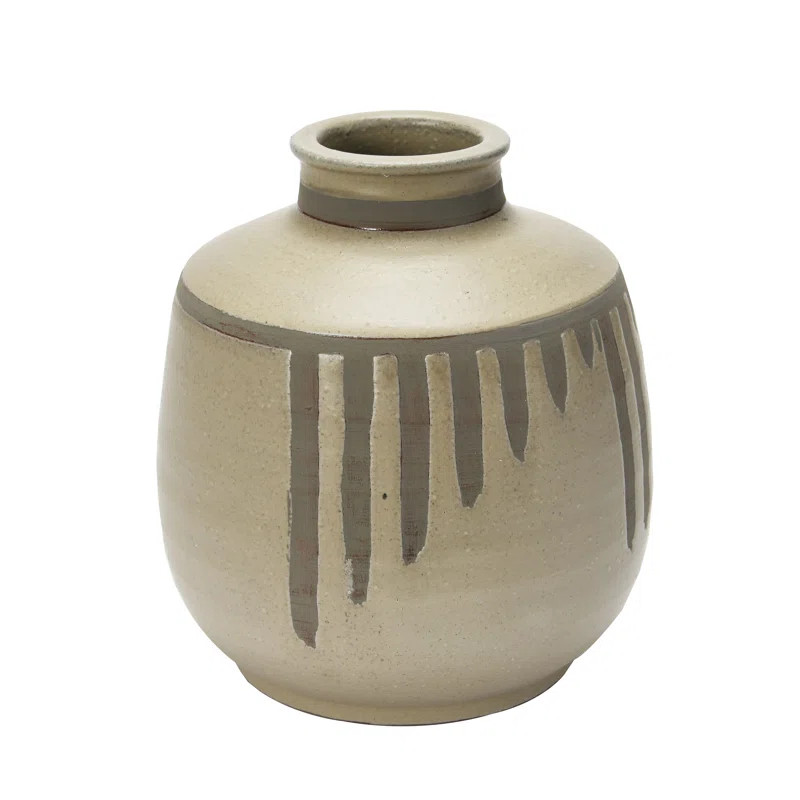Gray 10" Terracotta Table Vase | Wayfair North America