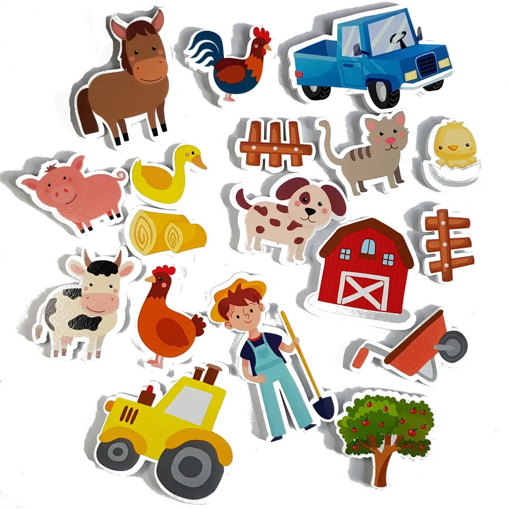 Buddy & Barney Farm Bath Time Stickers Age 3+ in Multicolored at Nordstrom | Nordstrom