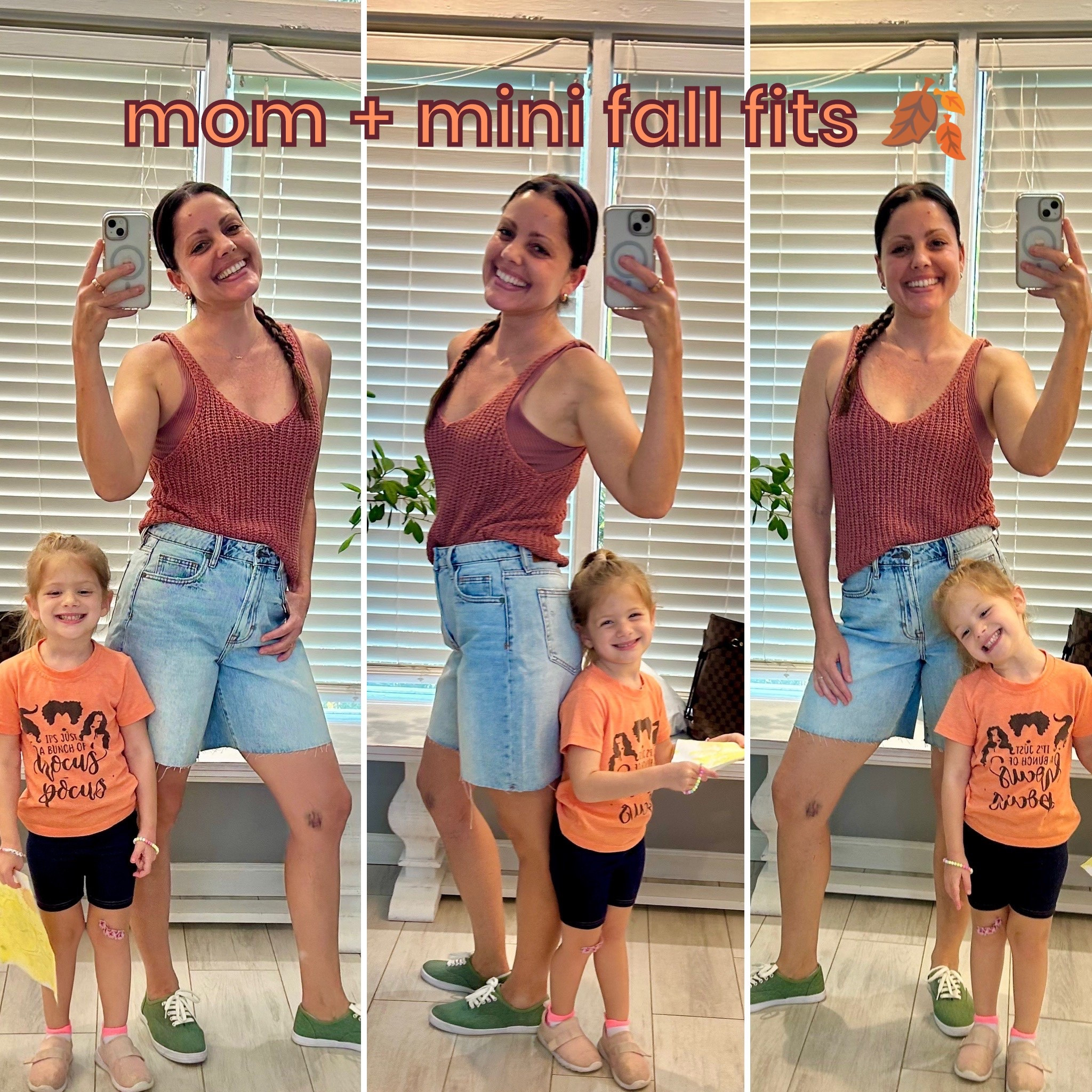 🍂 Fall family style, but make it easy:
✨ Me ➝ VICI Bermuda shorts (comfy + chic for all the running around)
✨ Finley ➝ Amazon Hocus Pocus tee (festive + adorable for spooky season 👻🕯️)
.
Two perfect pieces for all the pumpkin patches, fall festivals, and Halloween fun 🎃 Linking both in my LTK so you and your little can be stylish + season-ready!

#LTKFindsUnder50 #LTKHalloween #LTKFamily