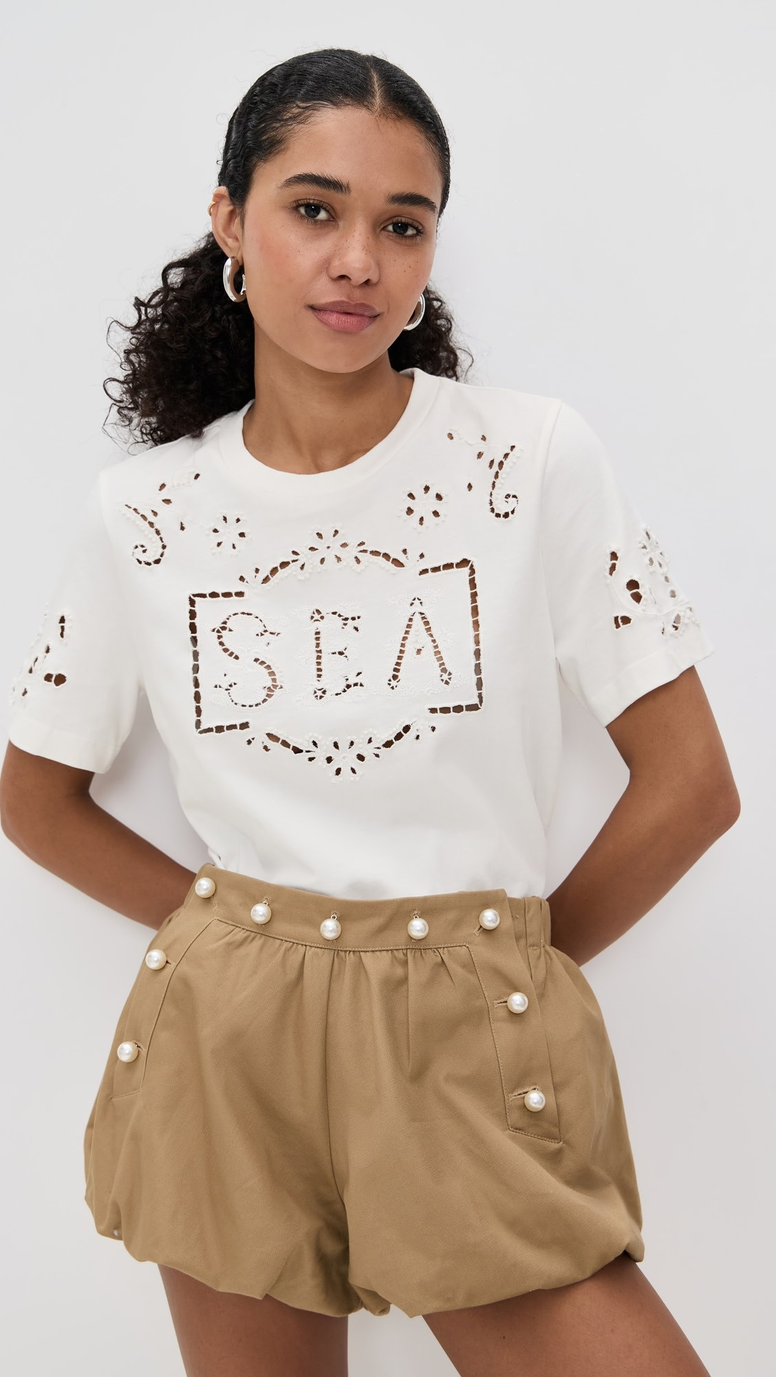 Marie Embroidery T-Shirt | Shopbop