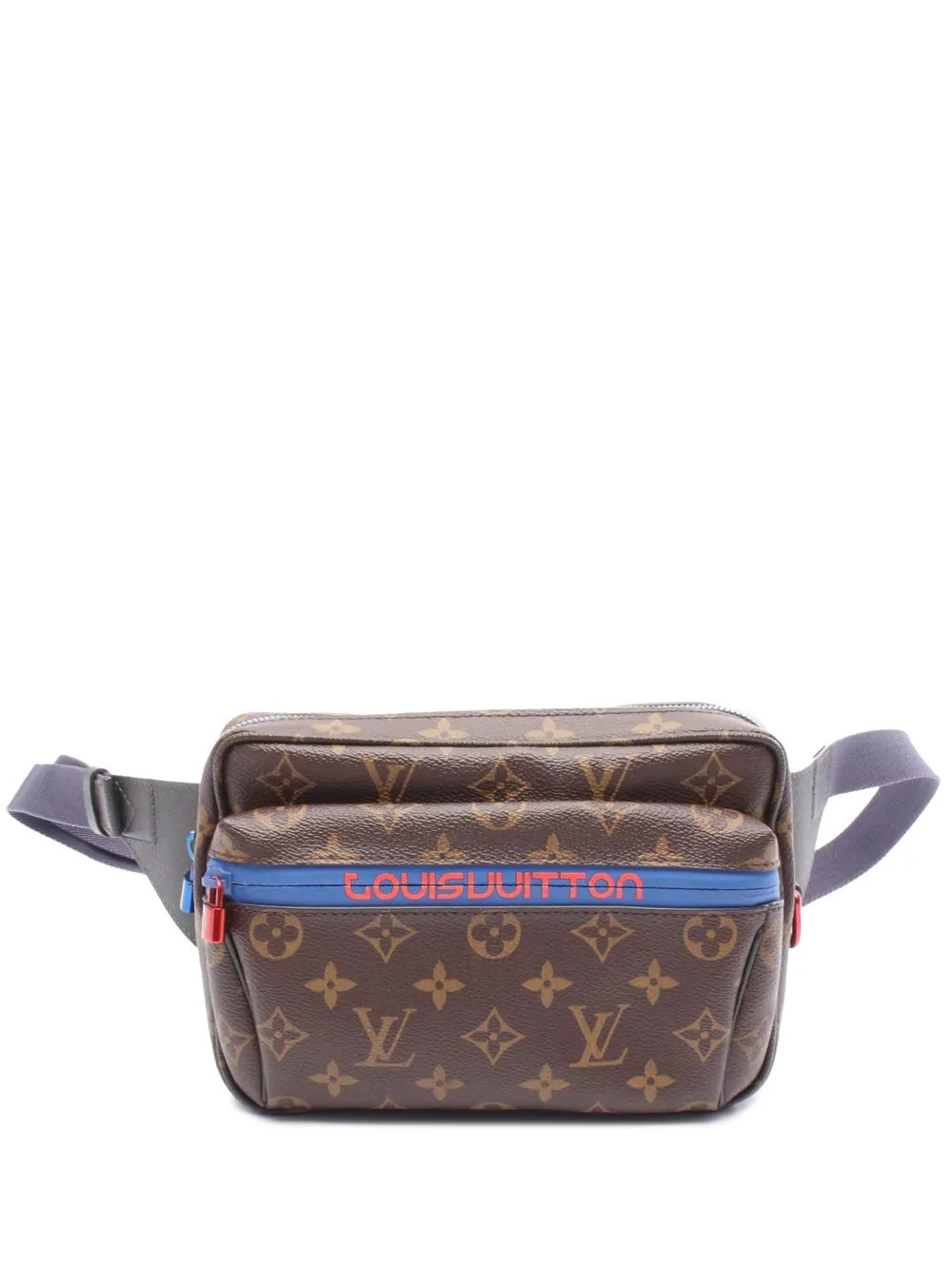 Louis Vuitton Pre-Owned 2017 Kim Jones Monogram Outdoor Bumbag belt bag - Brown | Farfetch Global