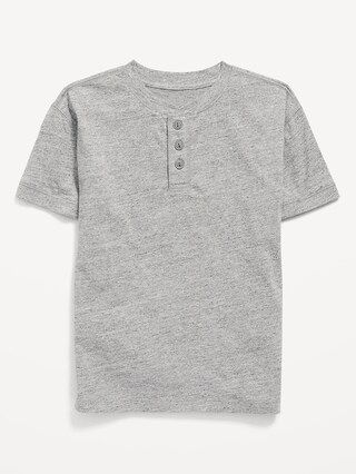 Slub-Knit Short-Sleeve Henley T-Shirt for Boys | Old Navy (US)