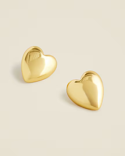 Oversized heart earrings | J. Crew US