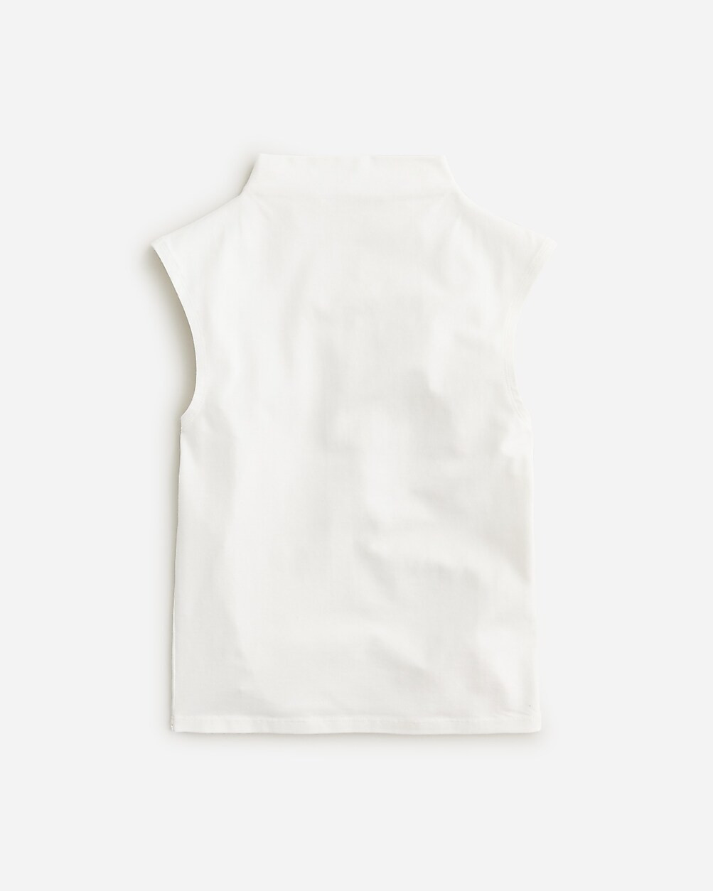 Fitted mockneck tank top in stretch cotton blend | J. Crew US