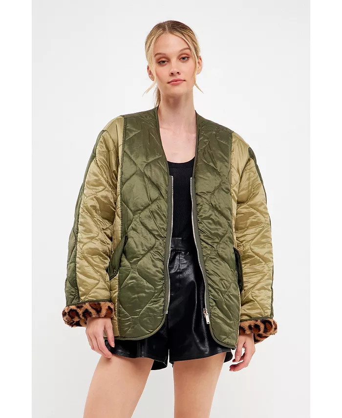 Women's Over Quilted Jacket | Macy's