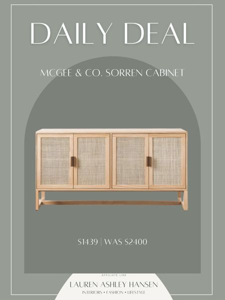 This rattan sideboard cabinet is so pretty! A splurge item, but right now it’s almost 50% off for the McGee & Co. spring sale. A savings of almost $1000! 

#LTKsalealert #LTKhome #LTKstyletip