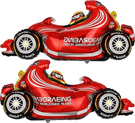 2 Pcs Race Car Balloons 1st Baby Shower Kids Two Fast Speedy Race Car Themed Birthday Party Decor... | Amazon (US)