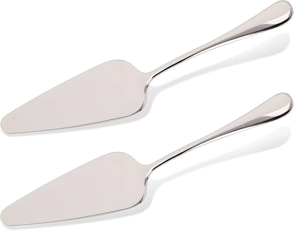 Amazon.com | KSENDALO Pie Servers Set of 2, Stainless Steel Dessert Pastry Pie Cake Servers for C... | Amazon (US)
