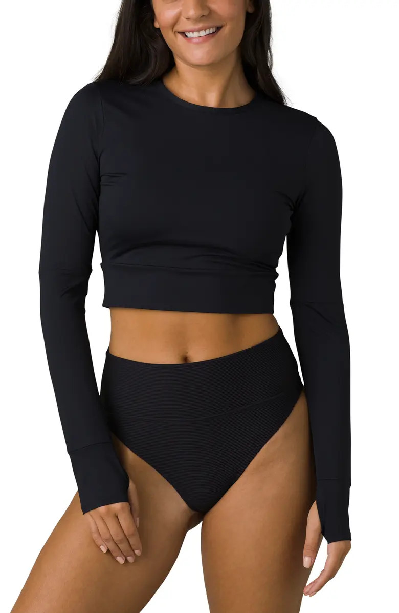 prAna Seleina Long Sleeve Crop Rashguard | Nordstrom | Nordstrom