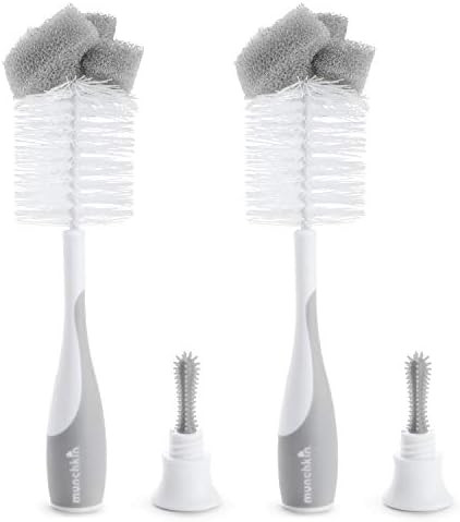 Munchkin Sponge Bottle Brush, 2 Pack, Grey | Amazon (US)
