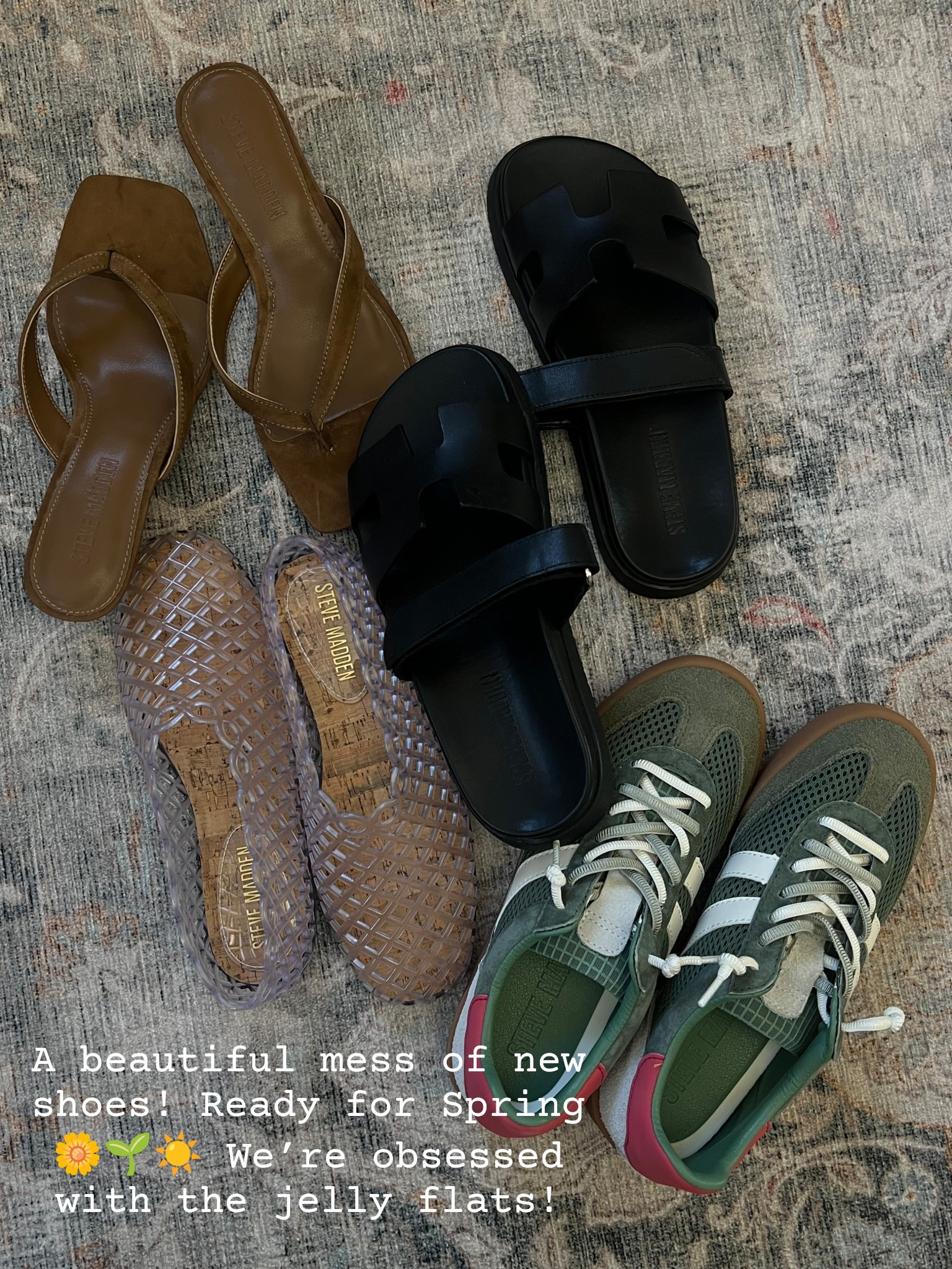 Spring shoes!! 🌼🌱☀️ Cannot wait to wear these - especially the jelly flats!