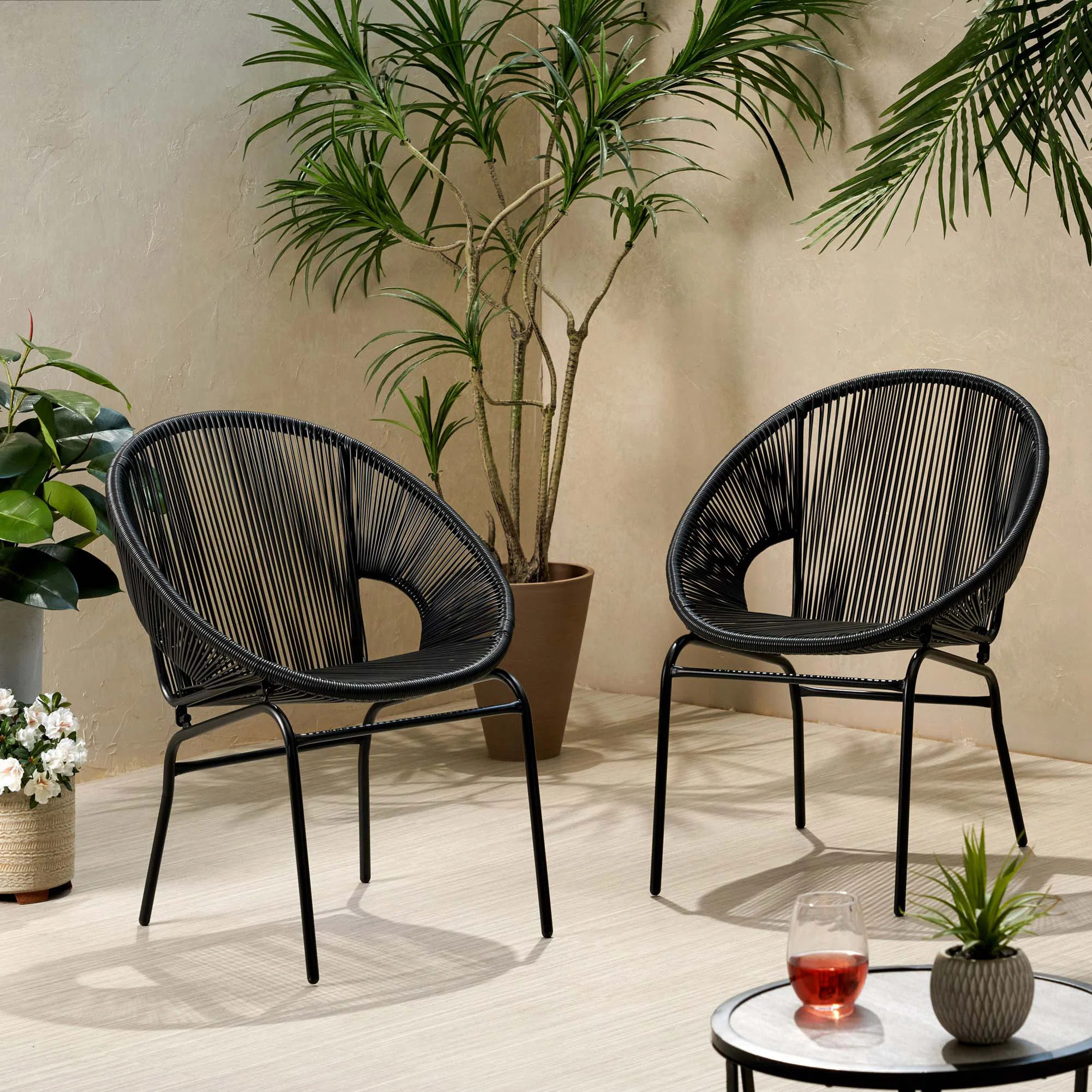 Dakota Fields JAVA OUTDOOR WICKER CHAIR (Set Of 2) | Wayfair | Wayfair North America