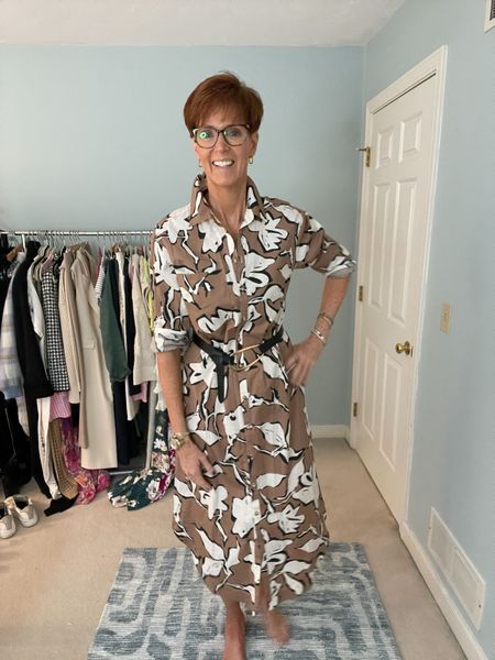 New Anthropologie try in.
Loving this printed shirt dress.
Wearing a small.

Over 50 fashion, tall fashion, workwear, everyday, timeless, Classic Outfits

Hi I’m Suzanne from A Tall Drink of Style - I am 6’1”. I have a 36” inseam. I wear a medium in most tops, an 8 or a 10 in most bottoms, an 8 in most dresses, and a size 9 shoe. 

fashion for women over 50, tall fashion, smart casual, work outfit, workwear, timeless classic outfits, timeless classic style, classic fashion, jeans, date night outfit, dress, spring outfit

#LTKworkwear #LTKover40 #LTKstyletip