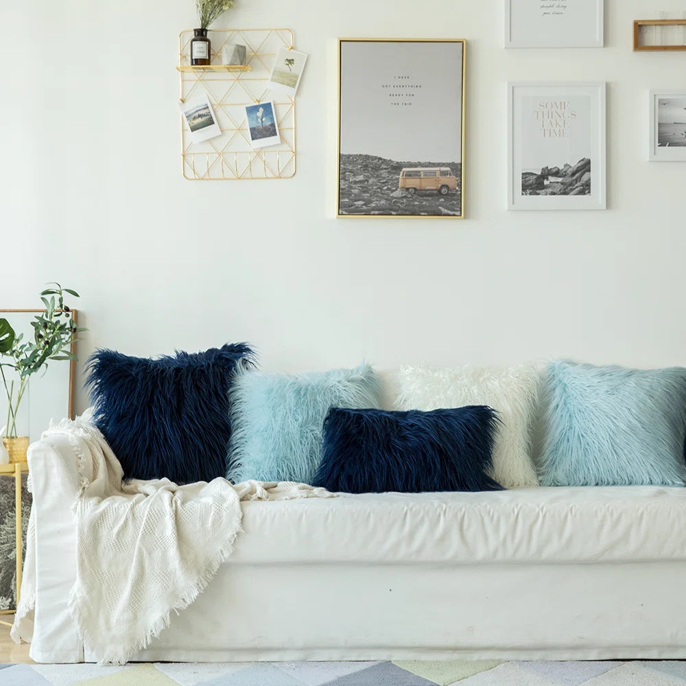 Faux Fur Cushion Rectangular Pillow Cover with Insert | Wayfair North America