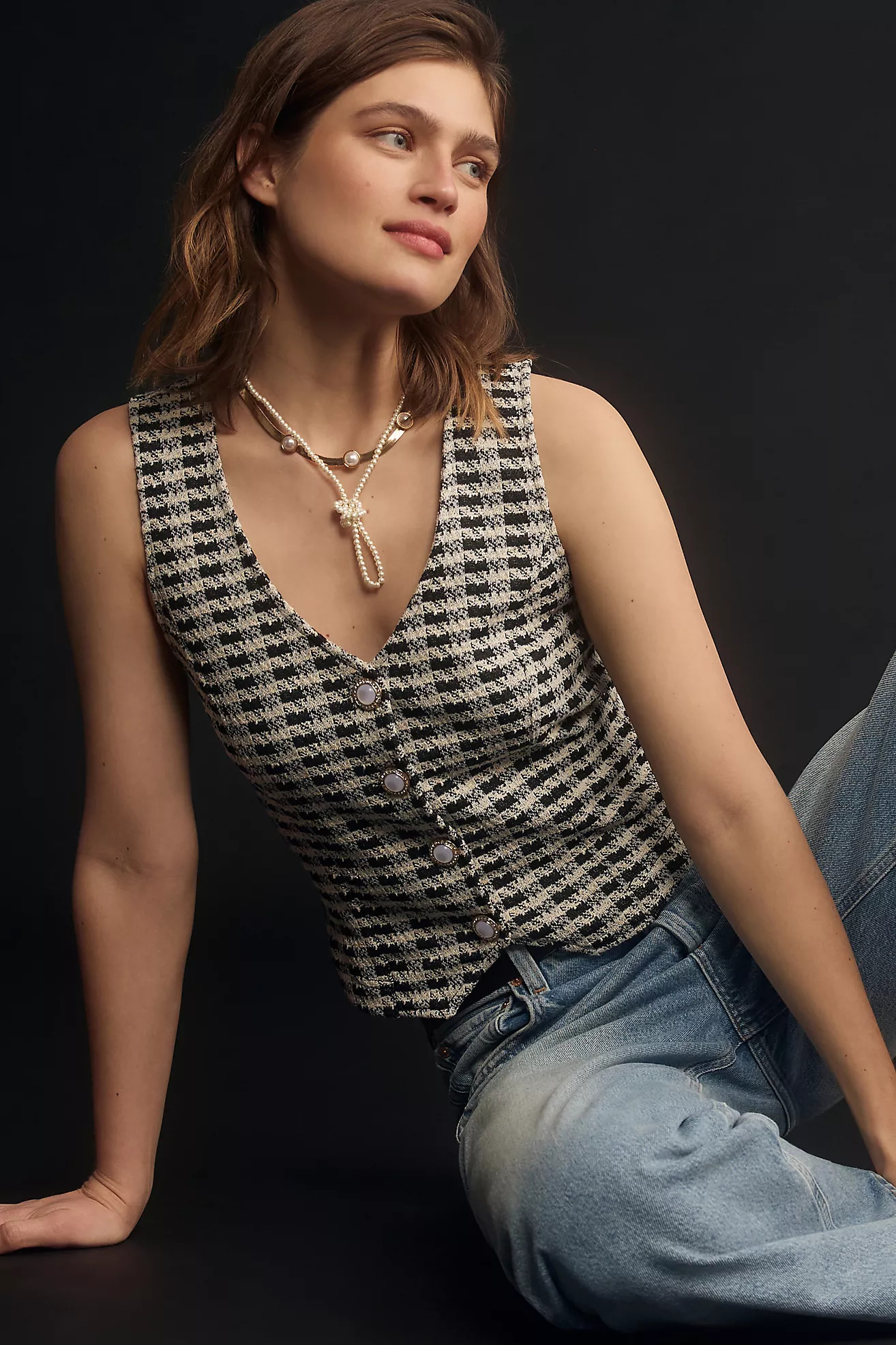 Porridge Aila Tweed Vest | Anthropologie (US)