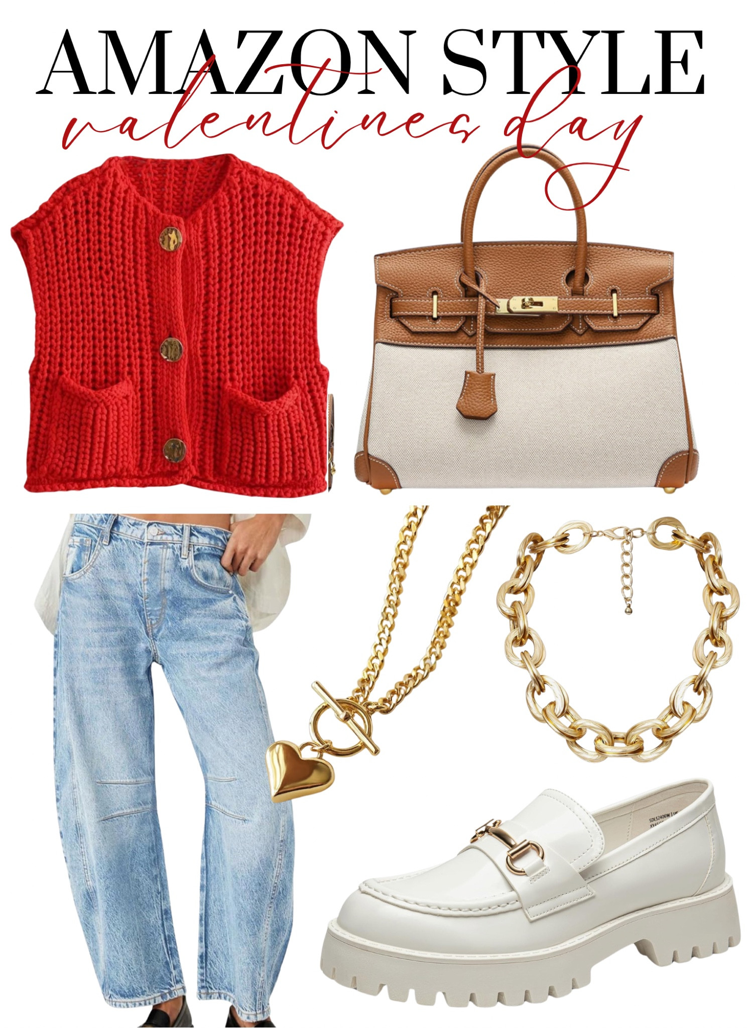 Valentines Day Women's Outfit Idea #ootd #sweatervest #redvest #vdaylook 

#LTKFindsUnder100 #LTKStyleTip #LTKSeasonal