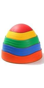 makarci Stepping Stones for Kids, 5pcs Non-Slip Plastic Balance River Stones for Promoting Childr... | Amazon (US)