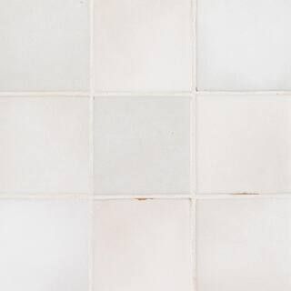 Jeffrey Court Maisie Lane Zellige White 4 in. x 4 in. Matte Ceramic Wall Tile (5.4 sq. ft./Case)-... | The Home Depot