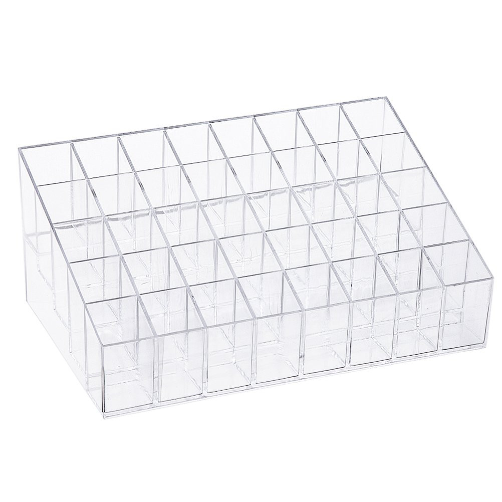 Lipstick Holder, HBlife 40 Spaces Clear Acrylic Lipstick Organizer Display Stand Cosmetic Makeup ... | Amazon (US)