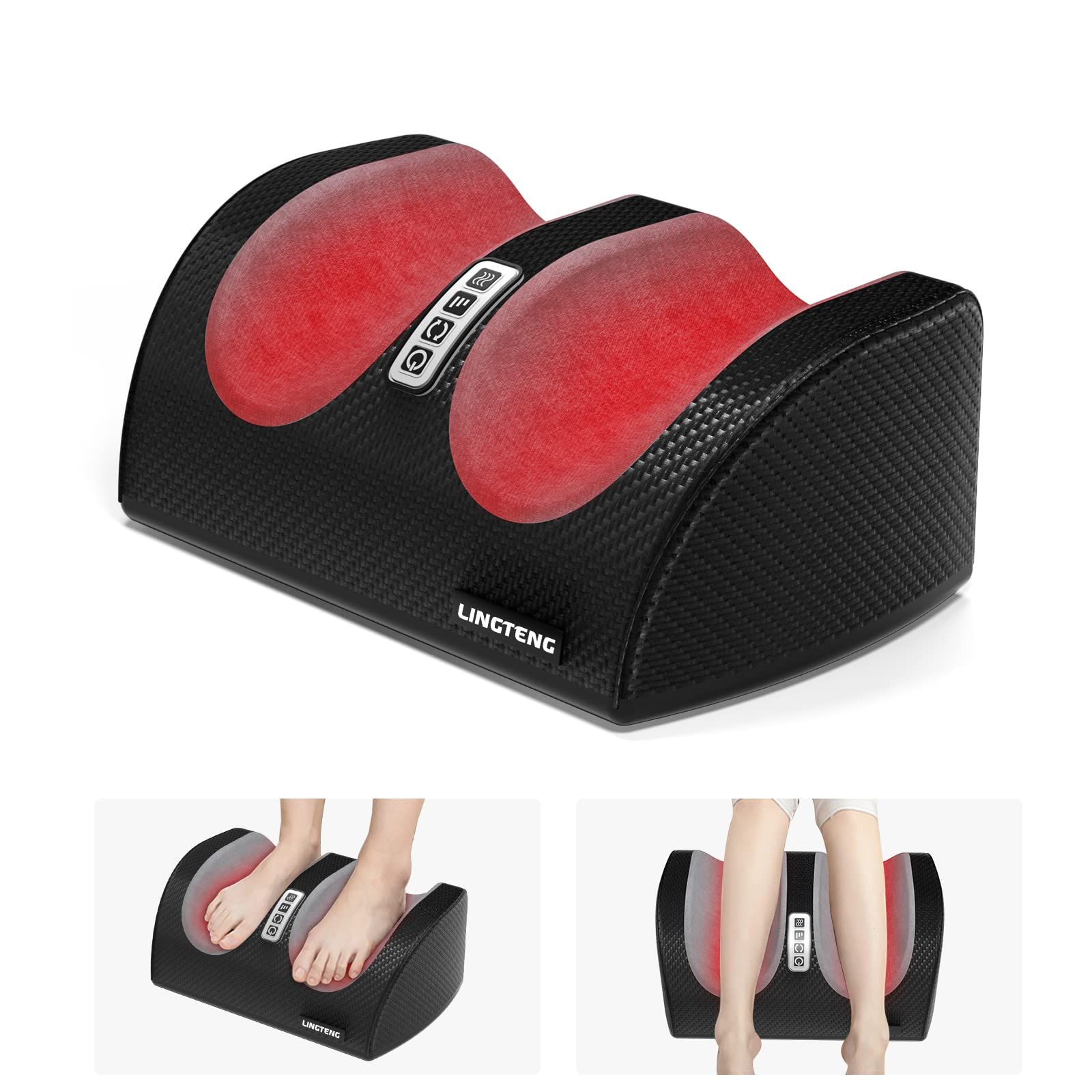 LINGTENG Shiatsu Foot Massager Machine with Heat, Foot and Calf Massager with Massage Roller, Dee... | Amazon (US)