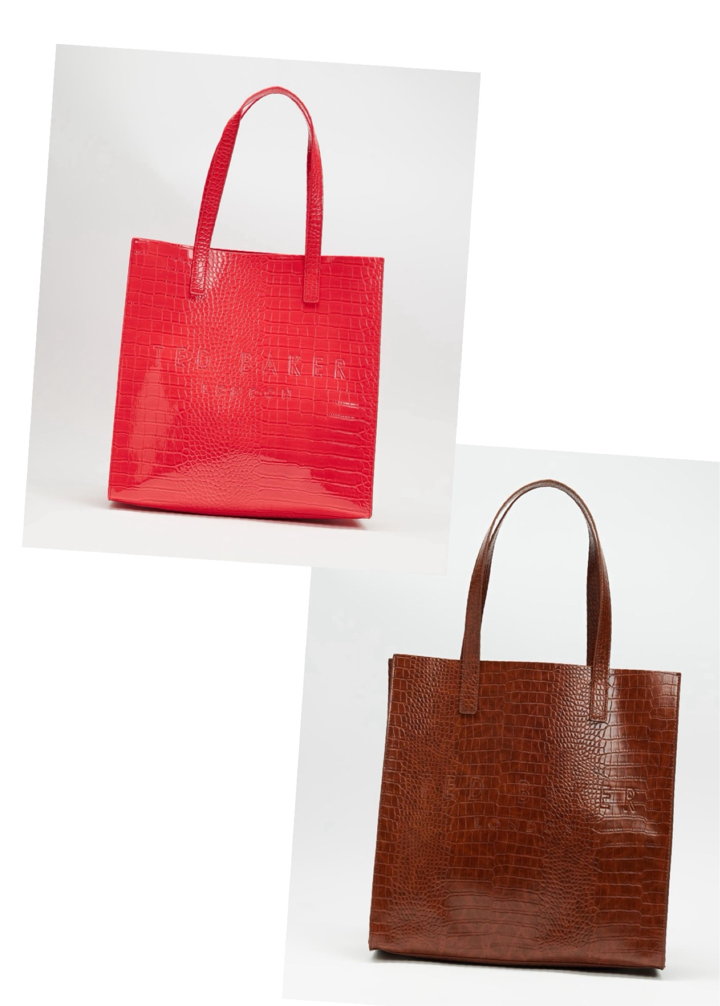 XL Bags are a fashion must have for autumn / winter 2024 ….. here are some of my faves ….. starting with these Ted Baker crock imitation Icon bags only $109 and they are to die for…. the red in particular is going to be huge this year ❤️

#LTKaustralia #LTKstyletip #LTKSeasonal