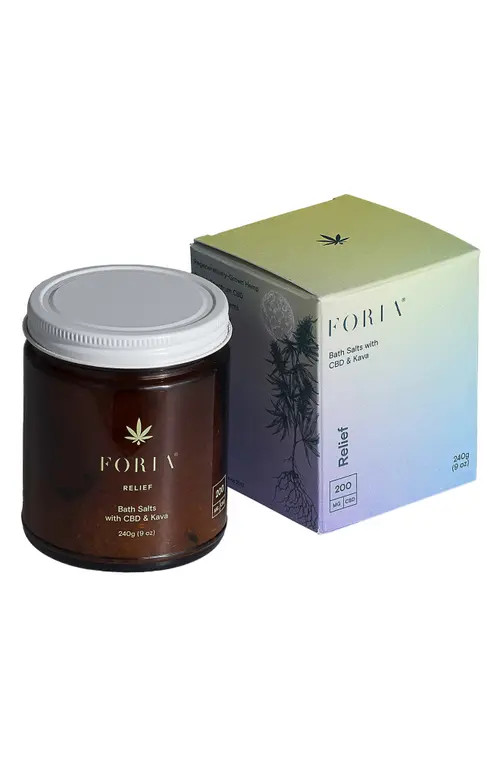 FORIA Relief Bath Salts with CBD & Kava at Nordstrom, Size 9 Oz | Nordstrom