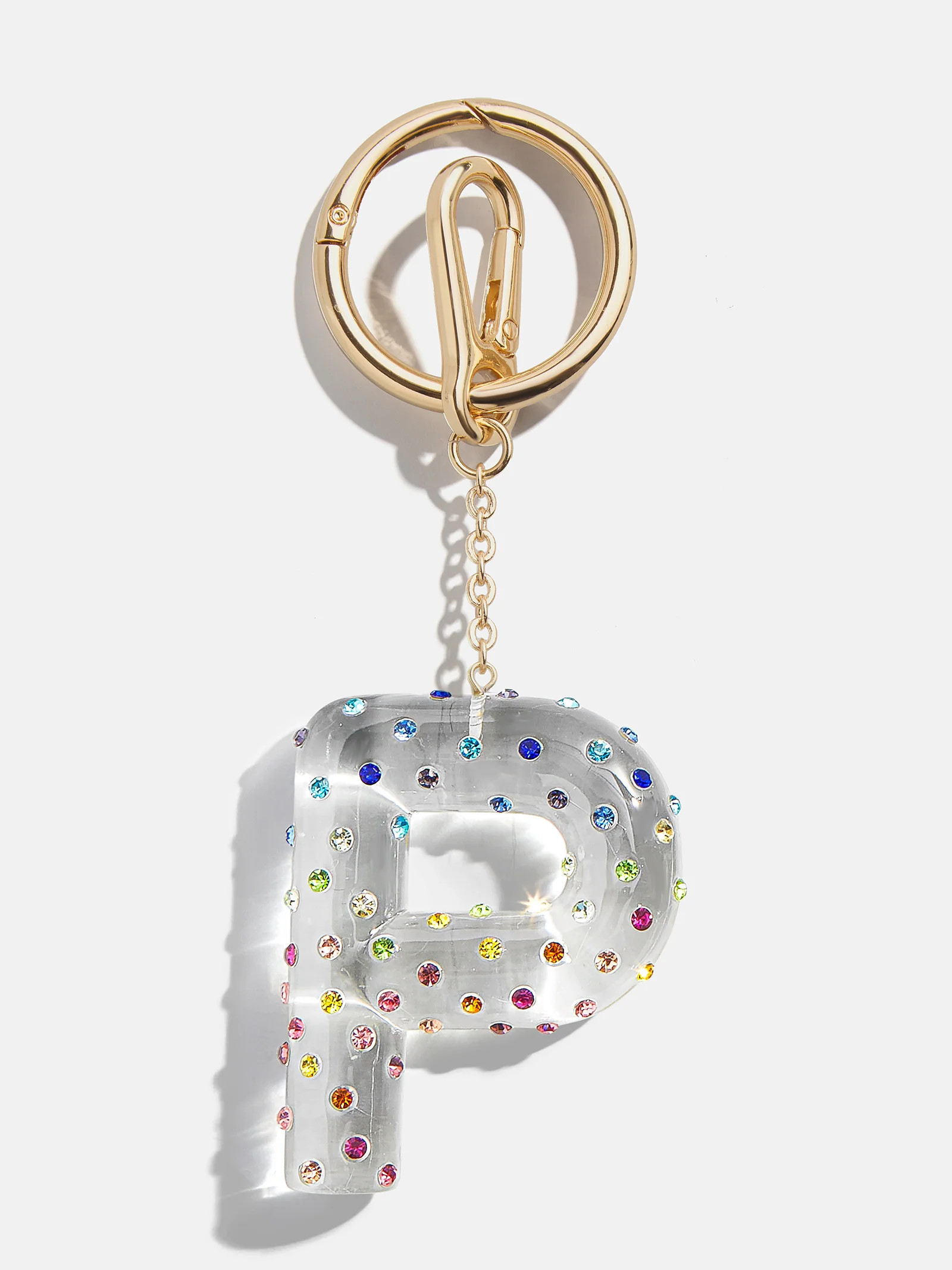 Confetti Initial Bag Charm - Multi - P | BaubleBar