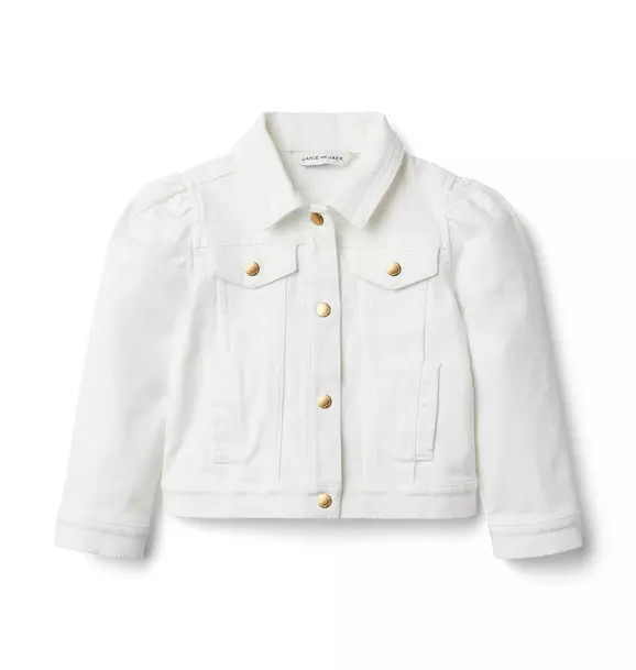 Denim Puff Sleeve Jacket | Janie and Jack