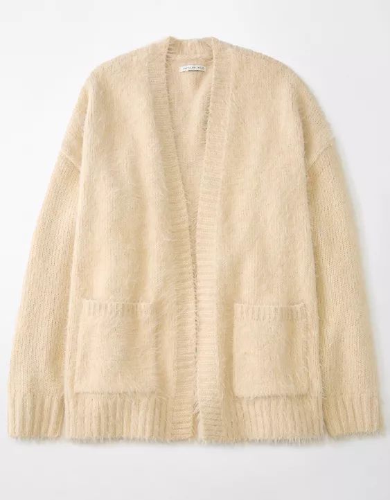 AE Whoa So Cozy Fuzzy Cardigan | American Eagle Outfitters (US & CA)