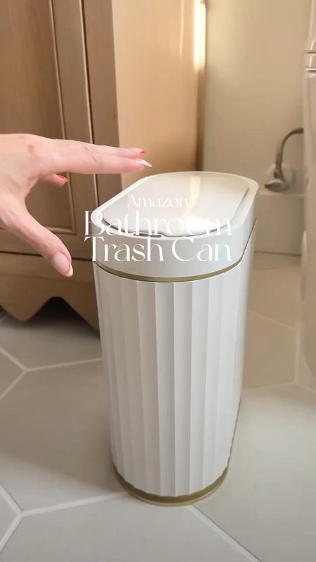 Who knew that my kids would get so excited about a trash can! 😂 Honestly it’s pretty fabulous. Automatic sensor controlled open and close! Beauty and functionality at its best. 🗑️ 
.
.
.
.
.
#amazon #amazonprime #amazondeals #amazonmusthaves #amazonbathroom #amazonhome #bathroomdesign #bathroomdecor #bathroomrenovation #bathroomideas #bathroomgoals

#LTKfamily #LTKhome #LTKFind
