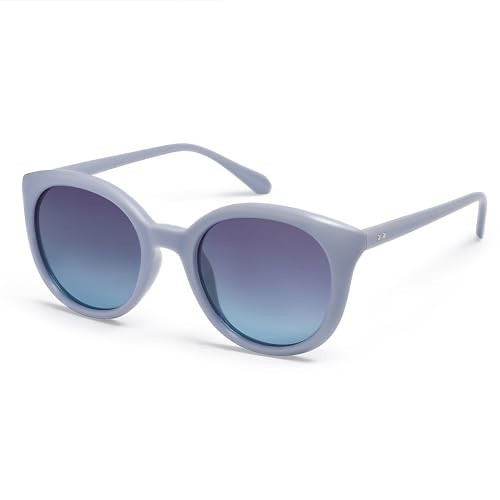 SOJOS Small Round Polarized Sunglasses for Women Men Vintage Style UV400 Lens SJ2259,(Blue) | Amazon (US)
