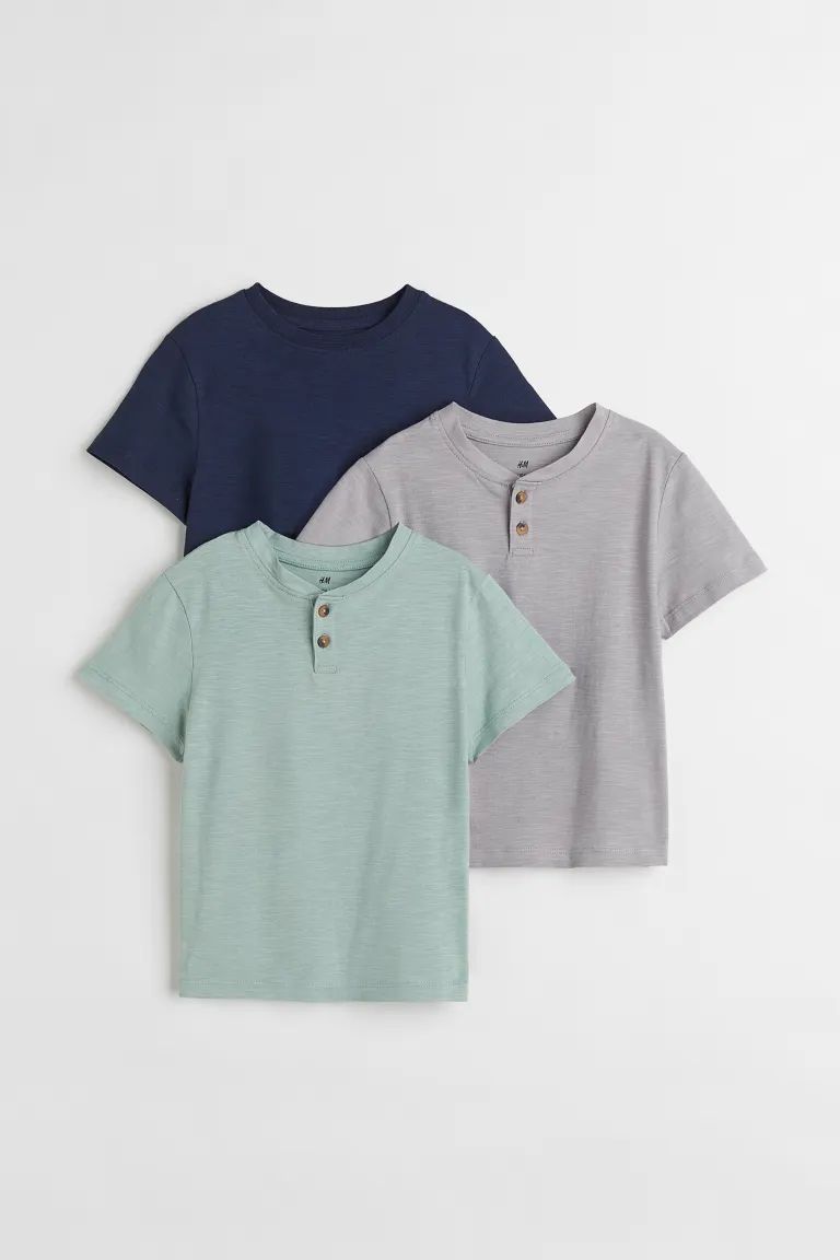 3-pack Henley Shirts | H&M (US + CA)