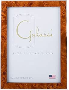 F. G. Galassi Handcrafted Fine Italian Wood Photo Picture Frame, Chestnut Burl, 5x7, made in USA,... | Amazon (US)