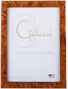 F. G. Galassi Handcrafted Fine Italian Wood Photo Picture Frame, Chestnut Burl, 5x7, made in USA,... | Amazon (US)