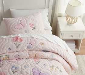 Wildflower Butterfly Quilt &amp; Shams | Pottery Barn Kids