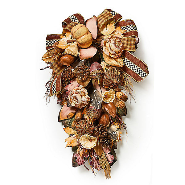 MacKenzie-Childs Autumnology Fall Leaf & Pumpkin Swag | MacKenzie-Childs