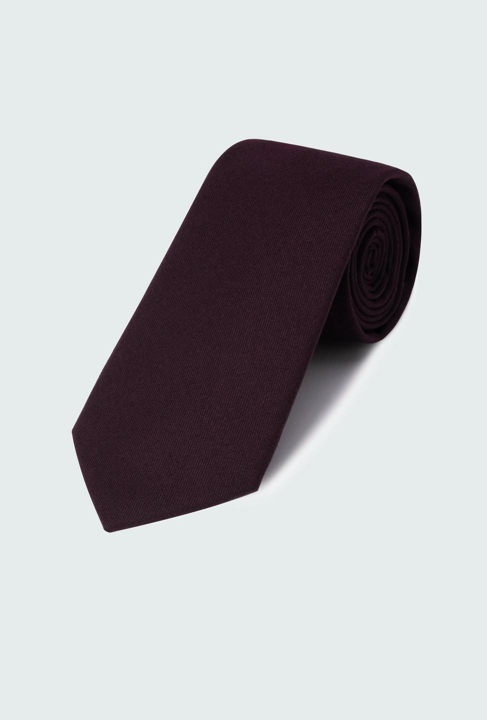 Burgundy Flannel Wool Tie | Indochino