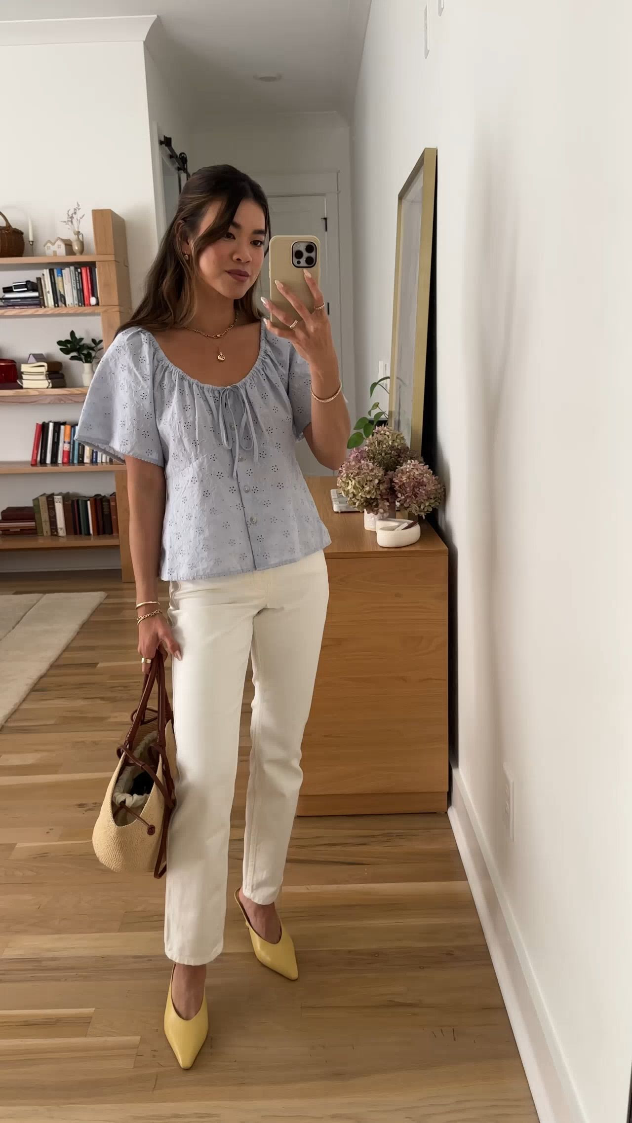 Summer date night outfit. I love these @SEZANE white jeans for summer nights. 

Sizing info:
Target Short Sleeve Eyelet Scoop Neck Blouse - Size XS in Light Blue
Sezane Brut Sexy Jeans - Size 2 in Ecru

Petite style, petite fashion, mom outfit, mom style, petite pants, petite outfit ideas, petite outfits, best pants for petite, petite denim, spring style, spring outfits, beach outfits, vacation outfits, target blouse, summer blouse, workwear blouse, white jeans, petite white jeans,  

 

#LTKTravel #LTKPetite #LTKSeasonal