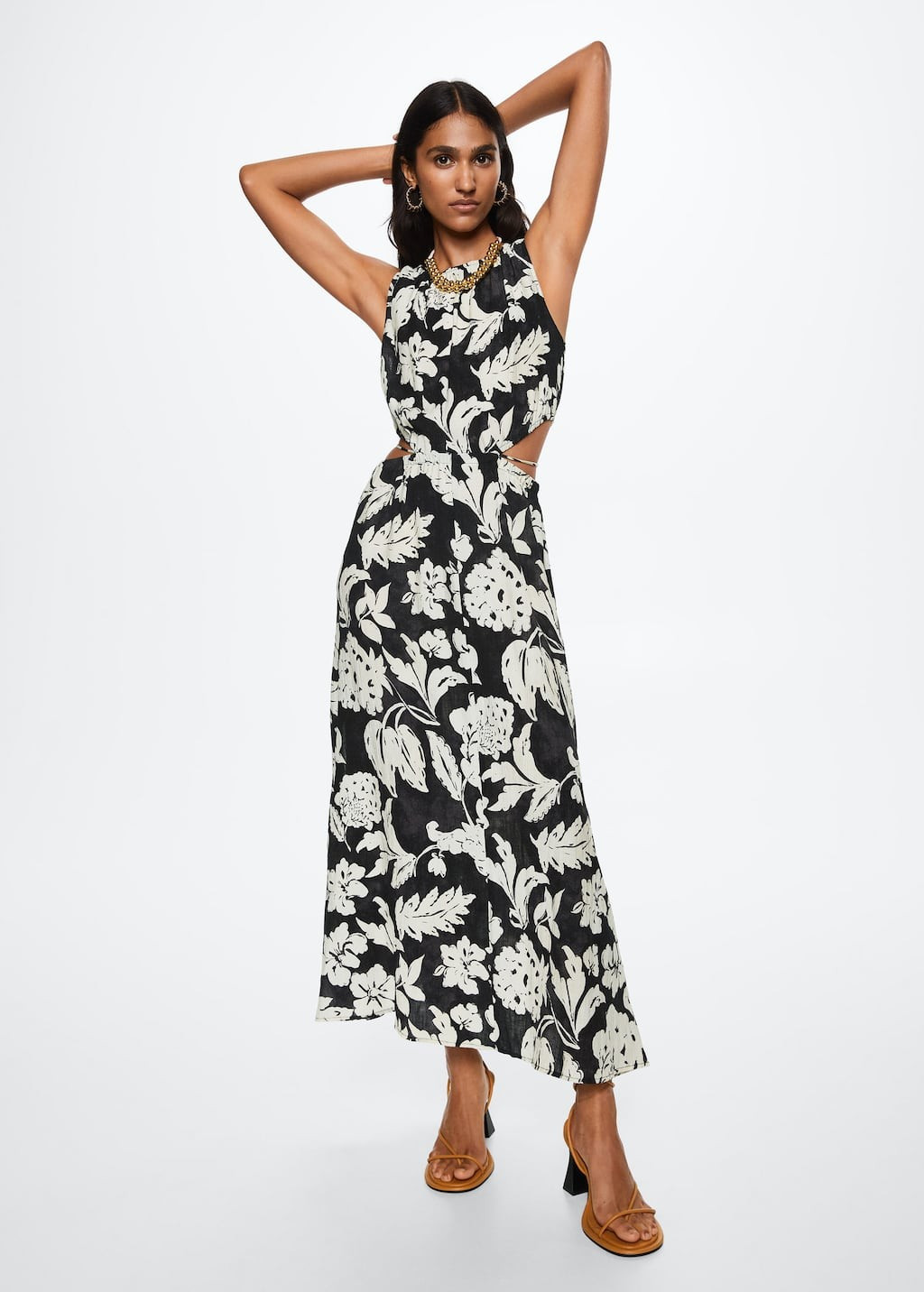 Side Slit Dress | MANGO (US)
