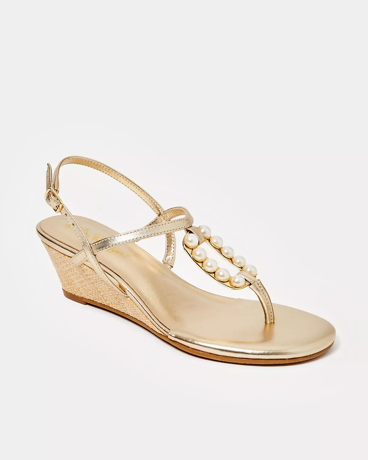 Good As Gold Pearl Wedge | Lilly Pulitzer