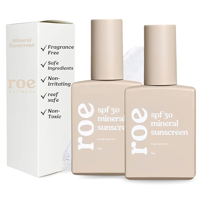 Roe Wellness- Baby Mineral Sunscreen SPF 30 Clean Ingredients | Non-Greasy, Reef Safe, Paraben-Fr... | Amazon (US)