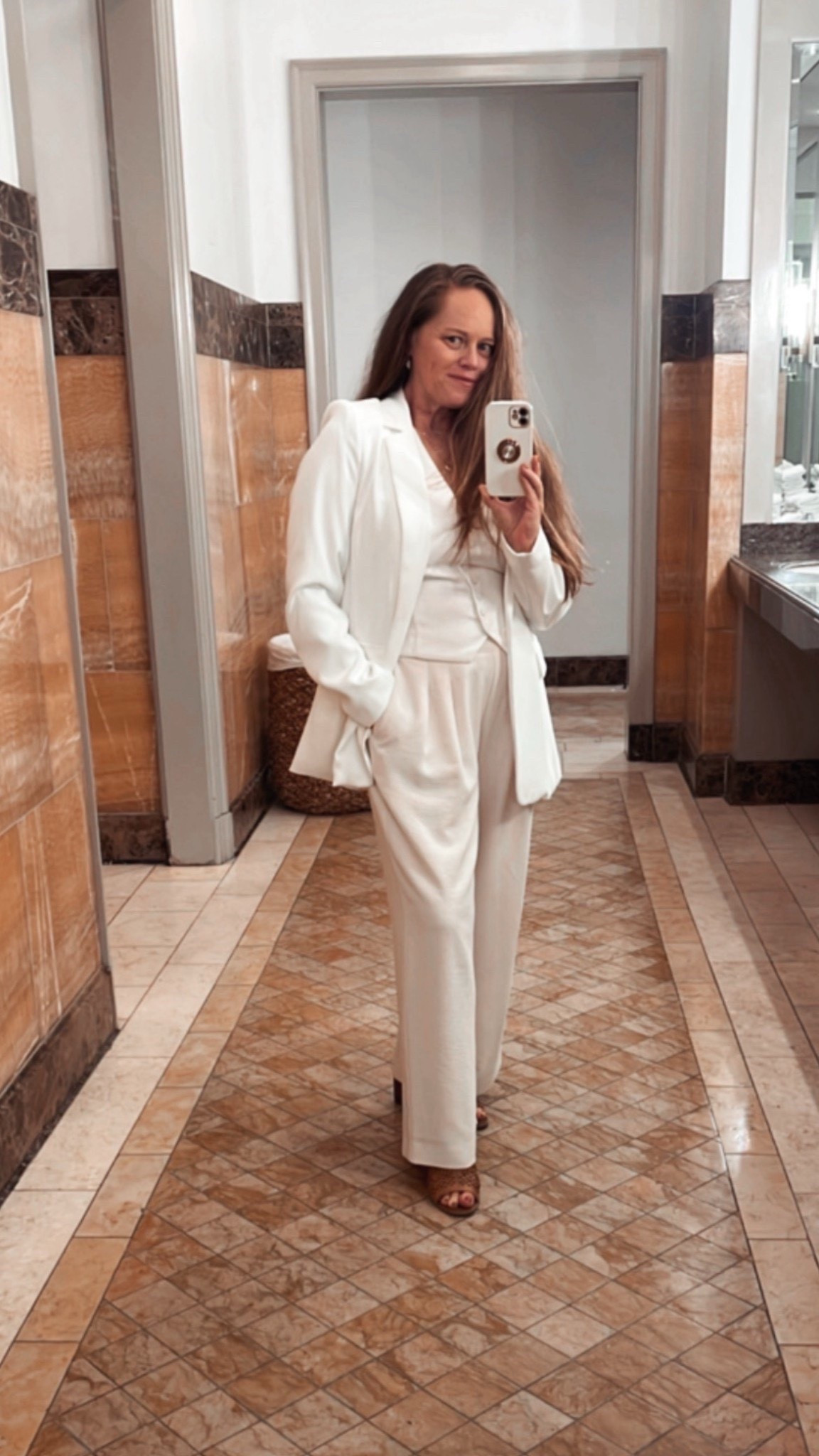 Valentines Day date night outfit. Had to repost this one because it’s perfect for the occasion! 

White tailored pants, white vest and white blazer. 

#LTKootd #LTKValentine
