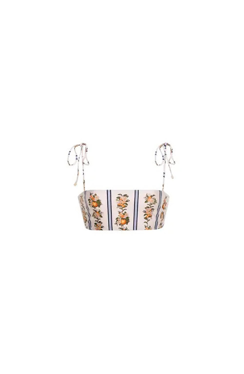 Agua by Agua Bendita Primavera Valle Bikini Top in Multicolor at Nordstrom, Size Small | Nordstrom