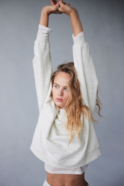 Sweatshirt - Light gray melange - Ladies | H&M US | H&M (US + CA)