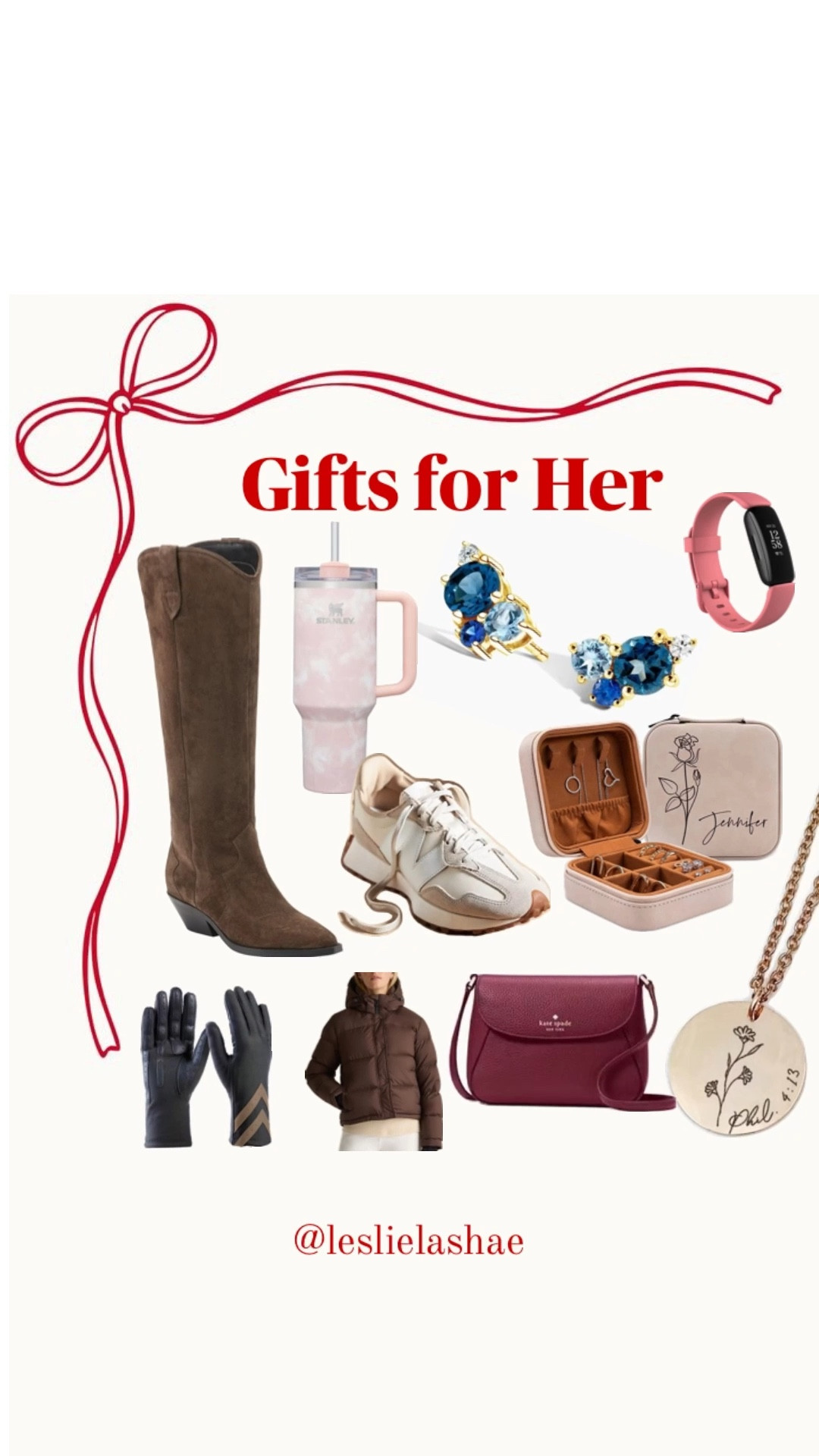 Gifts for her, gifts she’ll love, Christmas gifts, jewelry gifts, sneakers, puffer coat, gloves, jewelry box, Stanley, blue earrings, necklace, purse, Stanley, fit bit, fitness tracker  

#LTKHoliday #LTKCyberWeek #LTKGiftGuide