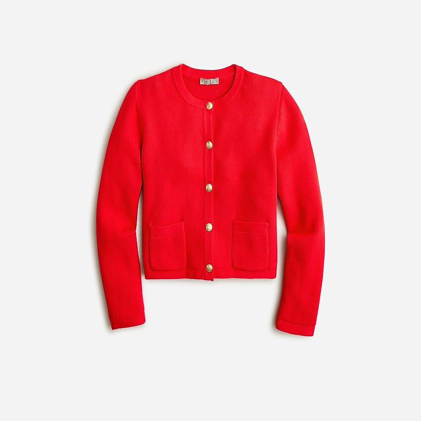 Emilie patch-pocket sweater lady jacket | J. Crew US