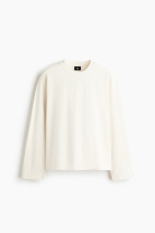 H & M - Longsleeve in Loose Fit - Weiß | H&M (DE, AT, CH, NL, FI)